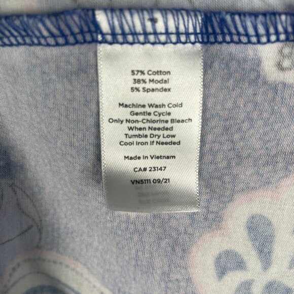 Talbots Top Womens 3XP Floral Purple Blue Work Office Everyday Casual Stretch - Picture 8 of 9